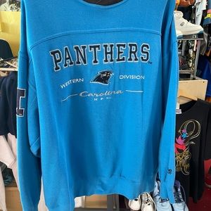 90’s Vintage Logo Athletic “CAROLINA PANTHERS” Embroidered Logo Sweatshirt